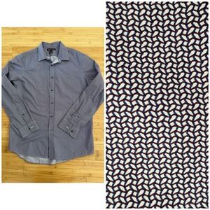 Michael Kors Classic Fit Men's Button-Down Shirt Large